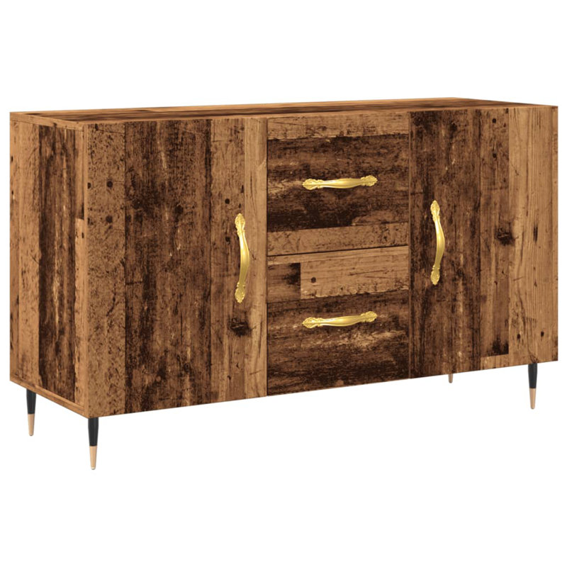 Breccan 2 -Drawer 2 -Door Accent Cabinet, Old Wood