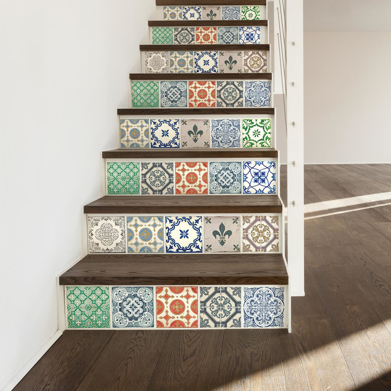 Emilyne 15cm W x 15cm L Vinyl Peel and Stick Mosaic Tile