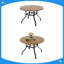 Table de salle à manger ronde d'extérieur, grain de table de patio rond de 41 po avec trou de parasol de 1,57 po, tables de salle à manger d'extérieur en métal pour la cour et le bord de la piscine-129863543-129680185