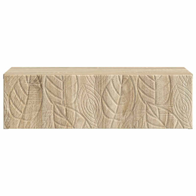  Wall-Mounted Side Table Engineered Wood Storage Vintage Living Room