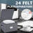 Fabric Dining Plates Storage with Felt Dividers Included