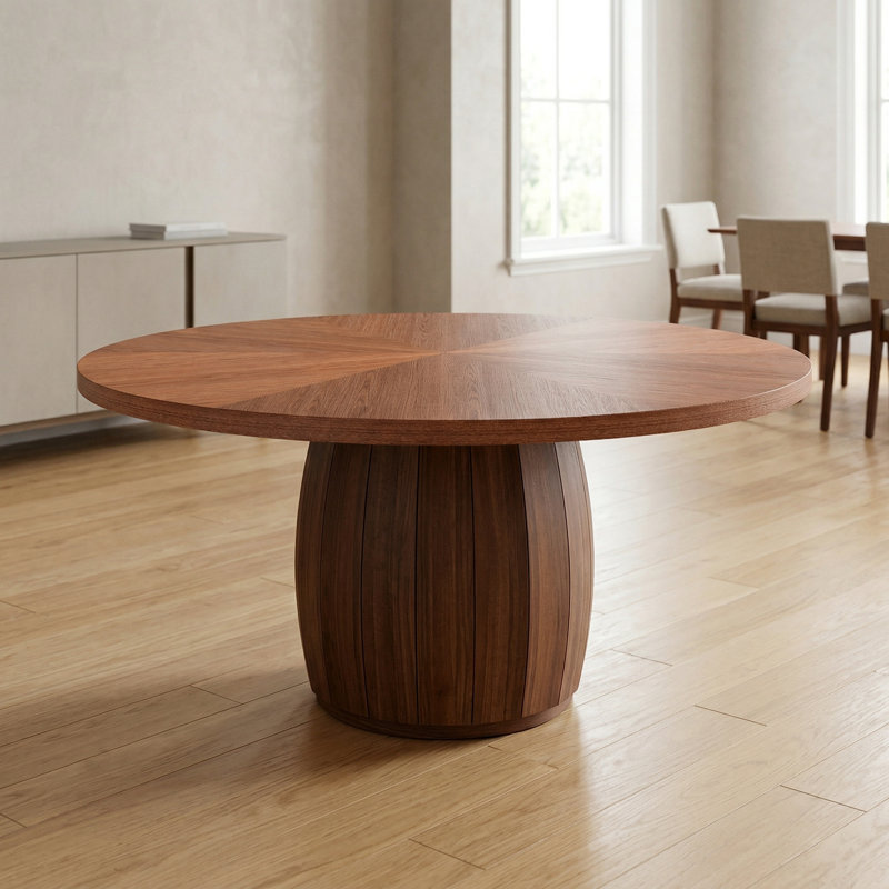 Dessus de table en bois massif de 53 po pour 6 à 8 personnes