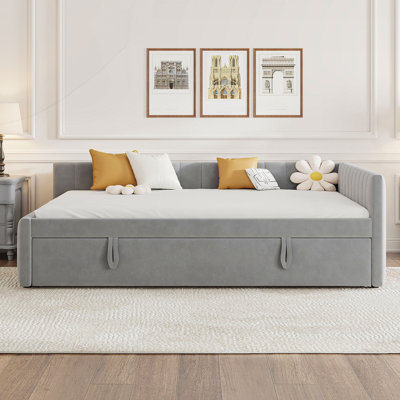 Full Size Upholstered L-Shaped Upholstered Daybed