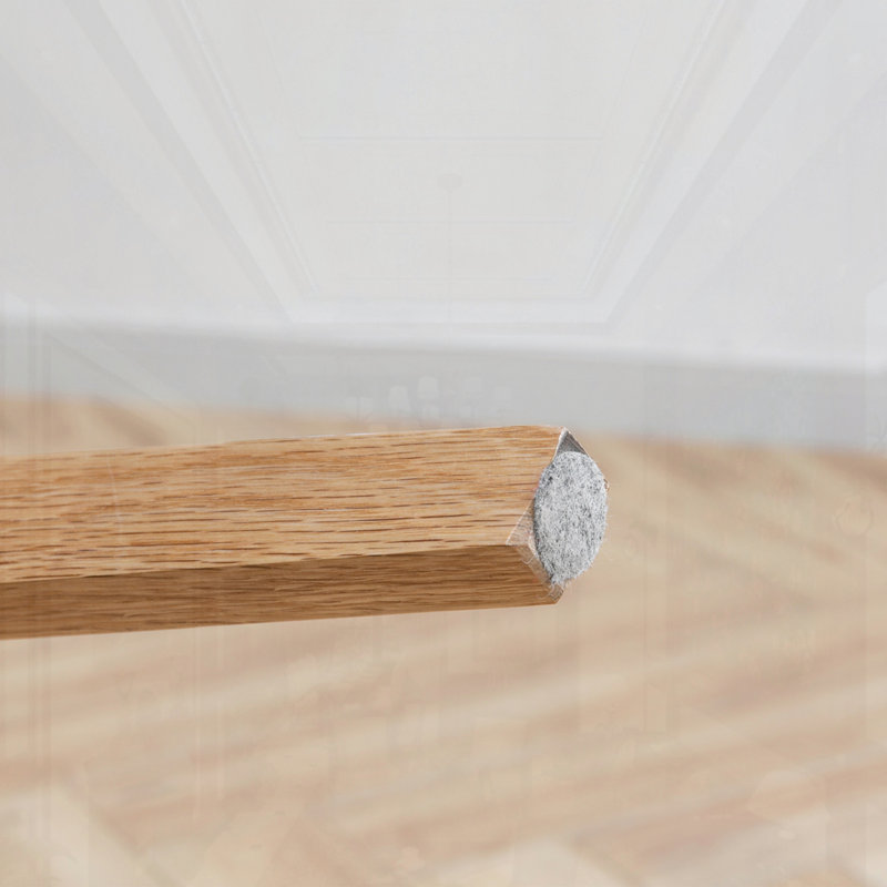 Ensemble de 2 chaises de table en bois, 2, Chêne