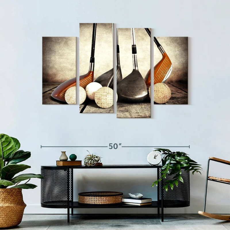 " Golf Sets " 4 - Pieces, 32" H x 52" W x 1.25" D
