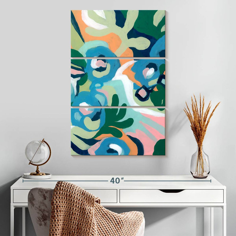 Avery Bright Floral Dance I, H 32 po x l 20 po