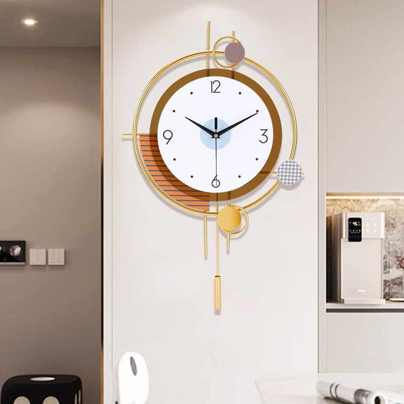 Grande horloge murale moderne et silencieuse