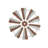 Metal Indoor Outdoor Windmill Brown Wall Decor