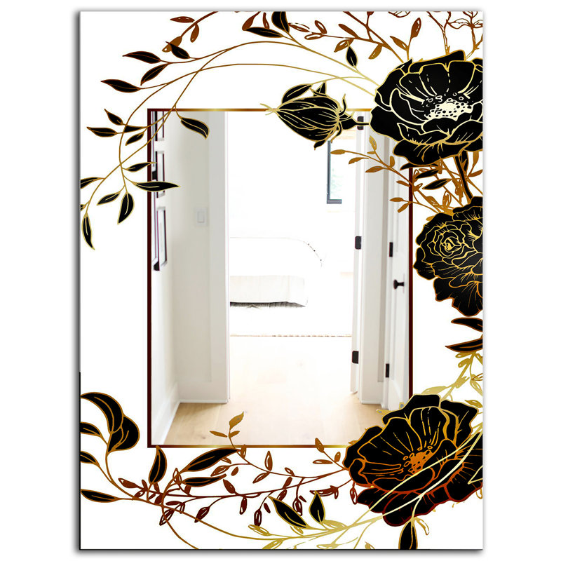 Miroir de salle de bain Botanical, H 39,4 po x l 29,5 po