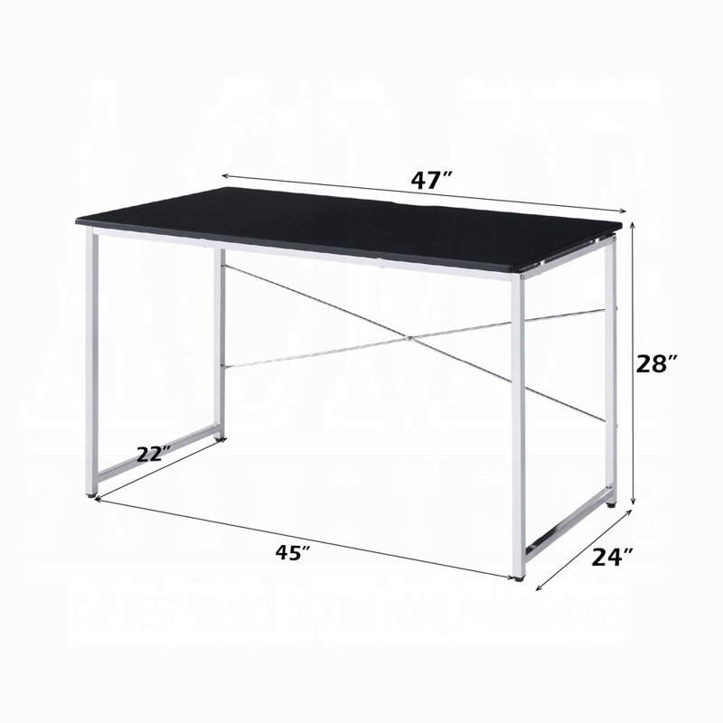 Tennos Transitional Vanity Desk With Clean Wood Detailing