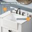 Abramowitz 30'' Freestanding Single Bathroom Vanity with Engineered Stone Top