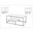 Table Set With Raised Bottom Half Shelf-1729377958
