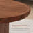 47.2" Oval Walnut Coffee Table, Mid-Century Modern Wooden Coffee Table with Sturdy Base for Living Room