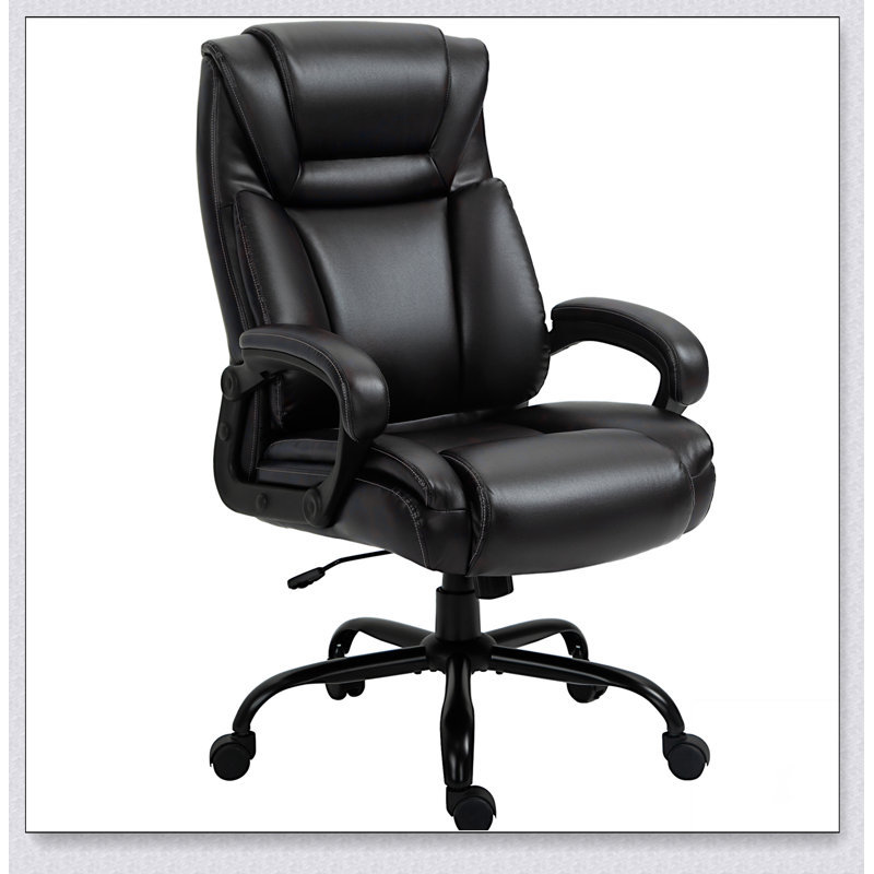 Fauteuil de bureau Big et Tall 400lbs, Brun