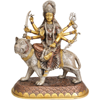 Sculpture de la divinité féminine 11 po Durga
