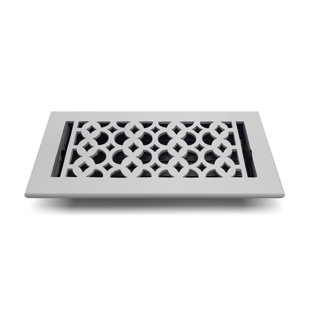 Taille de registre de la plaque de ventilation de plancher avec plaque supérieure de l'amortisseur