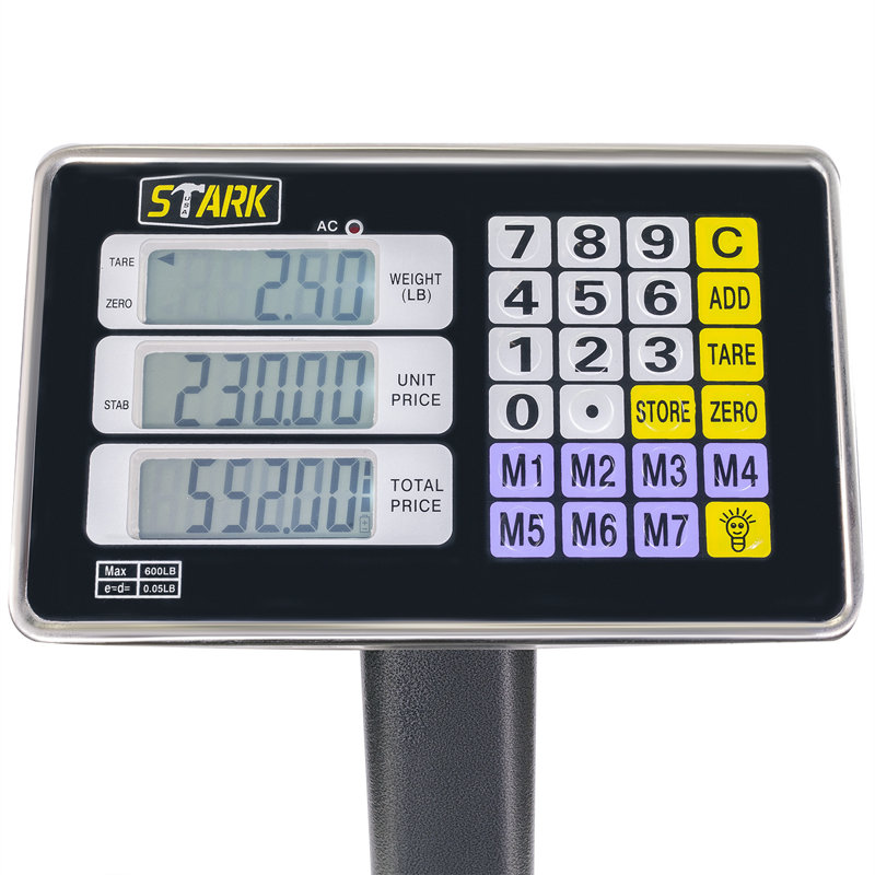 XtremepowerUS 600lb Digital Postal Platform Scale with LCD Display