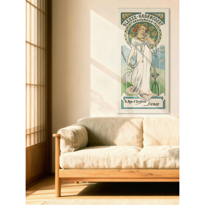 "Bleuze-Hadancourt Parfumeur", reproduction sur toile tendue, H 12 po x l 6 po