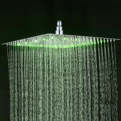 Pomme de douche 16 pouces à DEL