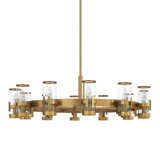 Reeve 12 - Light Unique Wagon Wheel Chandelier