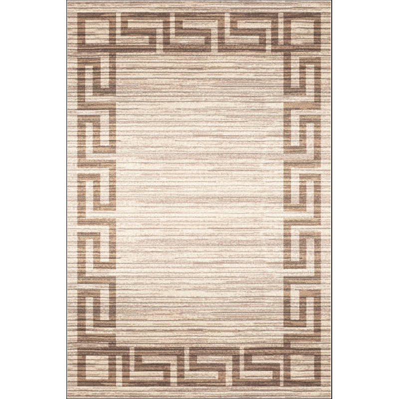 Tapis brun à motif géométrique Mayra, Rectangle 2 pi 7 po x 3 pi 11 po
