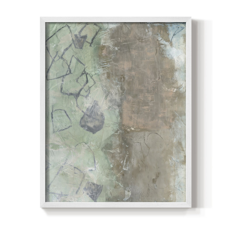 «Forest Walk II», reproduction encadrée - bois massif, H 11 po x l 9 po, Blanc