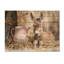 Portrait d'âne à la ferme I - Art mural en bois d'âne - sur bois de pin naturel-2094653551