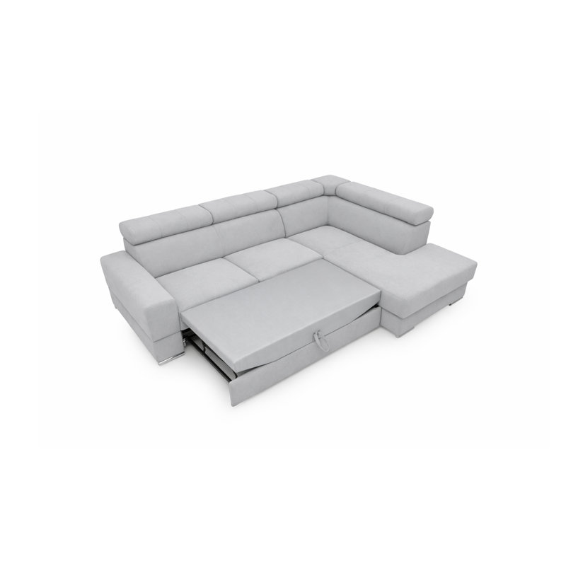 4 Seater Corner Sofa, Light Grey