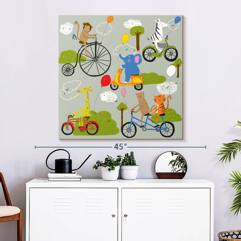 Ashelle Zoo On Wheels, 33" H x 33" W