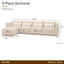 Portrait 5-Piece Sectional - Toffee/Sienna Brown