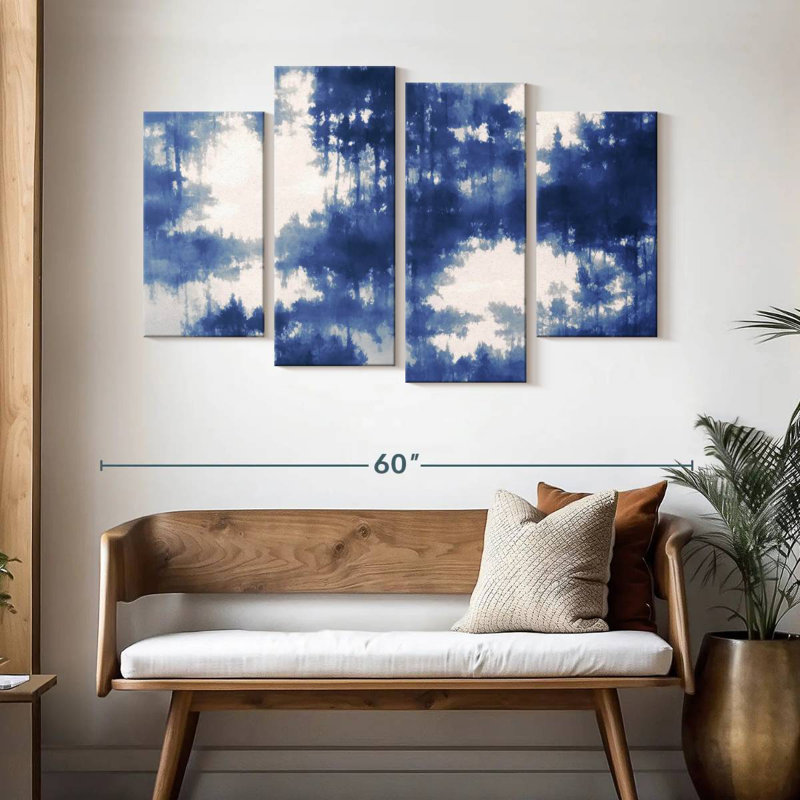 Avery Abstract Blue Forest Reflection