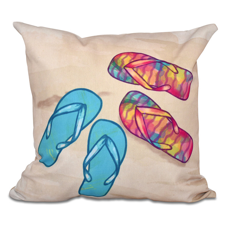Housse de coussin d'extérieur carré Beach Insert, 18 po x 18 po