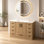 Meuble-lavabo avec 2 portes à fermeture douce et 9 tiroirs