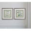 Ensemble de 2 reproductions encadrées shiplap herbes-27611522