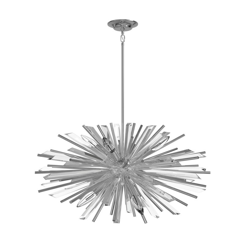 Palisades 10-Light Sputnik Chandelier, Polished Chrome