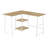 Computer Desk, Home Office, Corner, Storage Shelves, L Shape, Work, Laptop, Metal-762128799