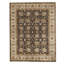 Hand Knotted Wool Area Rug in Black And Beige