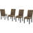 Dunblane 18.5'' H Upholstered Mahogany Side Chair