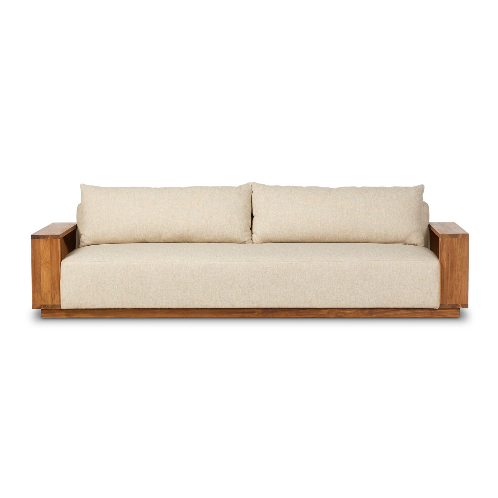 Mather Outdoor Metal Sofa-106", Ellor Beige