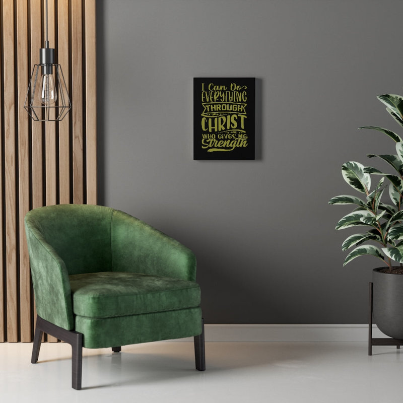 Gives Me Strength - Wrapped Canvas Print, 61cm H x 46cm W