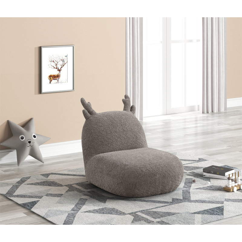 Fauteuil pour enfants en chenille brun 21,5 po Weston