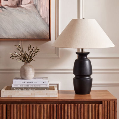 Nakia 22 Inch Wood Table Lamp