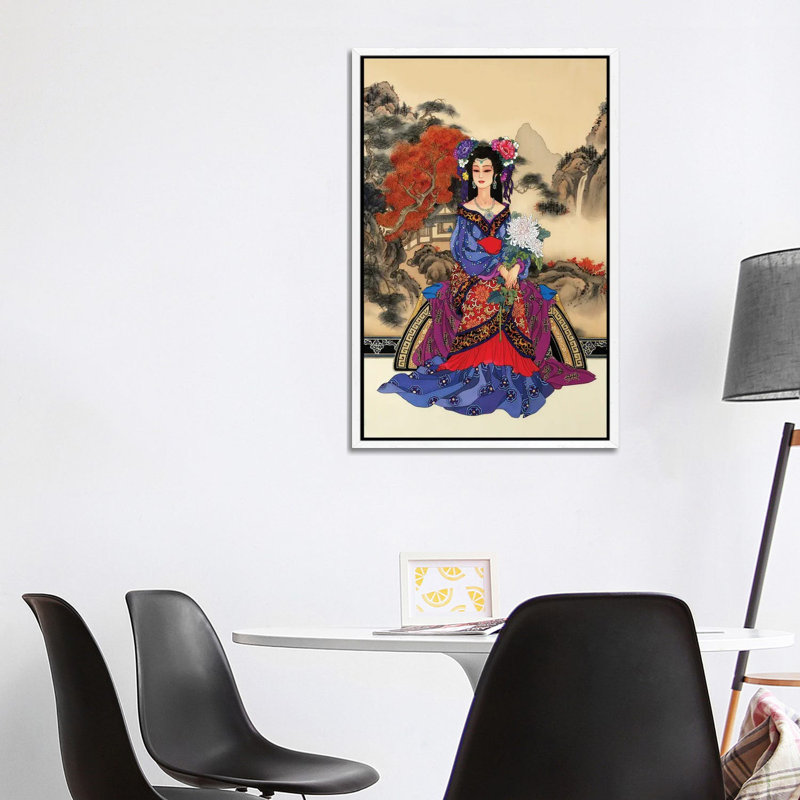 Enchantment - Painting on Canvas, 101.6 cm H x 66.04 cm W, White Framed