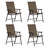 Aoodor Outdoor Folding Patio Chairs Set Of 4-77895135
