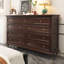 Armoire d'appoint en bois manufacturé brun massif-141559152