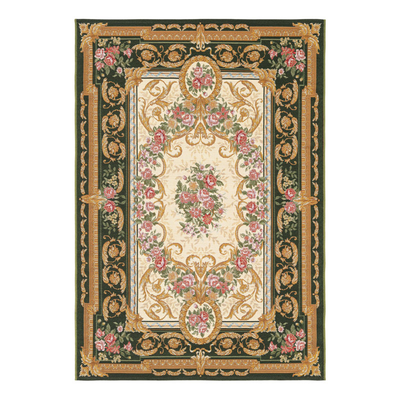 Tapis d'extérieur traditionnel, Rectangle 4 pi 1 po x 6 pi 1 po