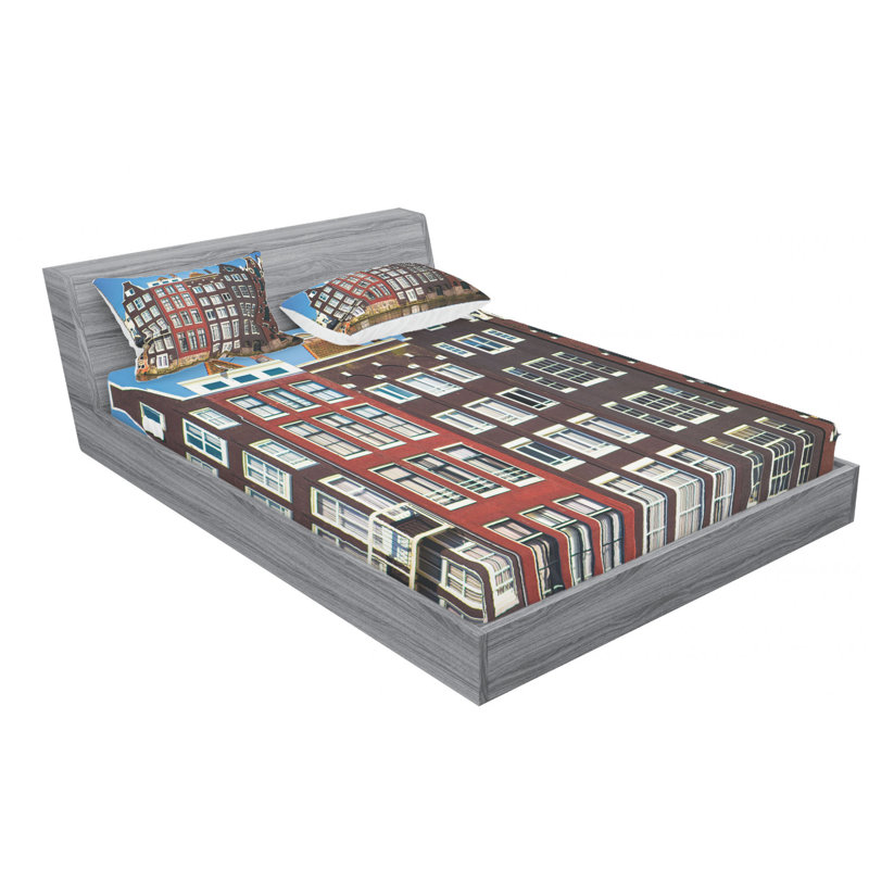 Microfiber Sheet Set, Queen Sheet Set with Fitted Sheet