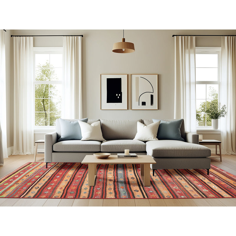Aubriana Southwestern Indoor Rug, Rectangle 6' x 9'