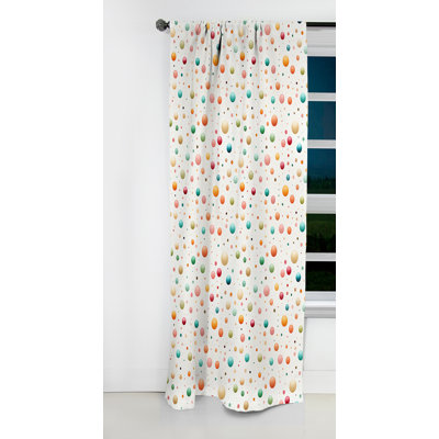 Colorful Nostalgic Polka Dot Harmony - Abstract Curtain - Blackout Curtain - 1 Panels