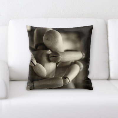 Microsuede Reversible Throw Pillow